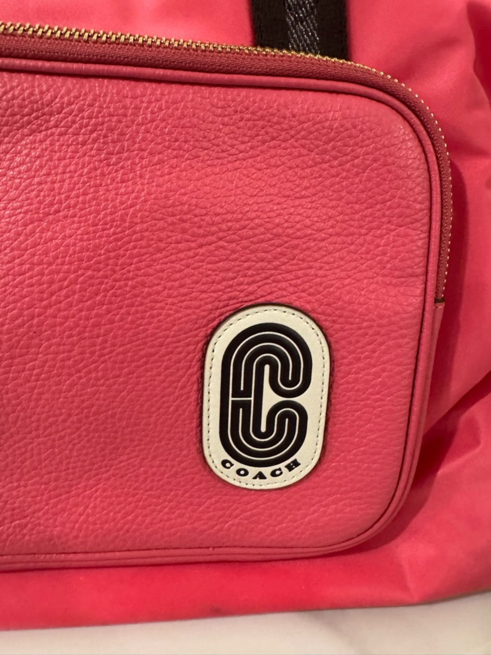 Coach Court Pink Travel Duffel with Front Pouch - Picture 5 of 16